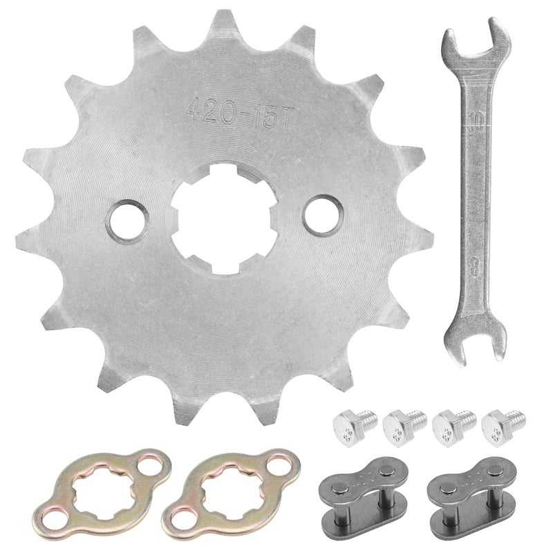 PRO BAT 420 15T 17mm Front Engine Sprocket 125cc 140cc 150cc 160cc TaoTao Loncin Lifan Zongshen Roketa Coolster Sunl Chinese ATV Quad Dirt Pit Mini Bike Go Kart - Image 1